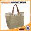 Polyster designer handbag with paper straw tote bags