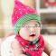2015 turtleneck cap children baby cotton hat and scarf