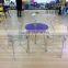 Good Quality Wood Leg Plastic Dining Table for Cafe
