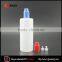 wholesale 180ml PE plastic dropper bottle with childproof and tamper evident cap for e juice