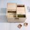 Eco-friendly cheap paulownia wood rice box beans box with roller shutter door