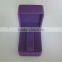 Custom Purple Flocking Hinged Watch Packaging Box