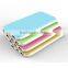 fashion design the newest arrival 10000mAh polymer portable power bank charger with 2 dual usb output