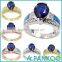 Factory Directly Deeply Blue Opal Sterling Silver Magic Ring ,wedding Ring