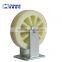 Factory supply 4, 5, 6, 8 inches nylon caster wheel, white pp fixed caster wheel