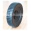 8x2 inch semi pneumatic rubber wheel with bar tread for mowers