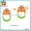 Lovely plastic music instrumental baby rattles nipple infant toys