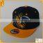 Wholesale custom male 6 panel plain distressed embroidered snapabck baseball cap