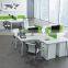 modern office specific used double side office workstation with alloy base for six people