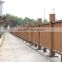 Wood Plastic Composite Fence Railing for Pavilion Landscape Garden