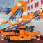 mini knuckle crane on truck, SQ80ZB2, truck mounted crane with hydraulic boom