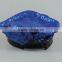Blue sequined hat police officer hat Cosplay Halloween party accessor