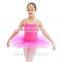 hot pink camisole girls spandex poyester children ballet tutu dress