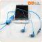 China factory wholesale Oem brand logo LED EL earphone fancy lighting with music playing novelty earphone for HTC mobile