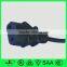 VDE power cord with UK 3 pin BS 1363 electric plug and IEC C13 connector