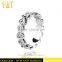 Jingli Jewelry Fancy Rhinestone Heart Shaped Silver Ring (YJ-395)