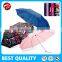 China leading factory custom promotional and advertising 3 Folding Parasols Rain Umbrellas