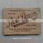 Embossed bear logo leather label for suits