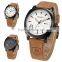 CURREN Fashion Black Dial Brown Leather Strap Men Wristwatches Military Quartz Male Casual Watch