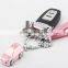 pink car shape keychains, customized car metal keychains, customized pink car shape metal keychains manufacture