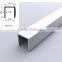 Durable aluminium square tube profile for industrial or architectural use