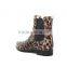 leopard print PVC rain boots, beautiful and cheap and safety and comfortable rain boots