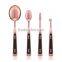 2017 New 4 Pcs Oval Makeup Brush Set Toothbrush Foundation Brush Kits With Gift Boxes