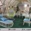 outdoor beach Wedding Gallery Pavilion Rattan Gazebo set