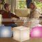 Glowing Cube Chairs LED Light up Lounge Furniture from 10cm to 50cm