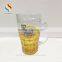 Summer Promotion Double Wall Plastic Beer Tumbler Ice Mug with Handle