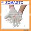 ZOMAGTC 13 Gauge Knitted White PU Hand Gloves