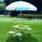 Leisure folding outdoor table with umbrella hole