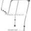 Adjustable Metal White Stand Alone Toilet Safety Rails