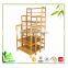 Creative Living Natural Bamboo Library Bookshelf