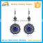 Bohemian Style Rhinestone Sunflower Alloy Earring Jewelry For Women Girls