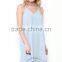 Clothes Women Dresses 100% POLYESTER SOLID WOVEN TIERED HEM SLIP Sexy Tropical Dresses
