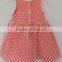 2016 Cool Girls Pink Color With White Dot Dress for Summer