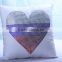 Colorful Love Heart Rhinestone Heat Transfer On Pillow Case