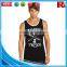  china cheap bodybuilding screen printed wholesale loose fit tank tops men fitness