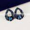 Luxury sapphire vintage earings for ladies