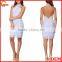 Sexy backless design crossover halter neck evening dress wholesale