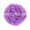 Imitation Silk Scarves & Wraps Rectangle Golden Purple Flower Scarf 2017
