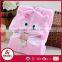 comfortable new born coral fleece baby blanket 3d baby cloak blanket