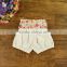 Girls Unique Floral Romper Bowknot Shorts with Headband