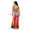 Onen OEM service anti-wrinkle cotton digital print backless strapes africian plus size sleeveless 2016 summer maxi dresses