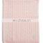 wholesale many lovely colors Cable-Knit Cashmere soft Baby Blanket