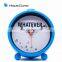 Aluminium Table Alarm Clock With Day