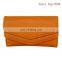 Fashionable yellow pu leather card wallet for woman