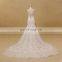 Modern beaded front short and long back wedding dress