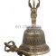 Tibetan Religious Brass Quality Bell Hand Vajra Dharma Objects Tibetan Buddhist Meditation Bells and Dorje Indian Antique